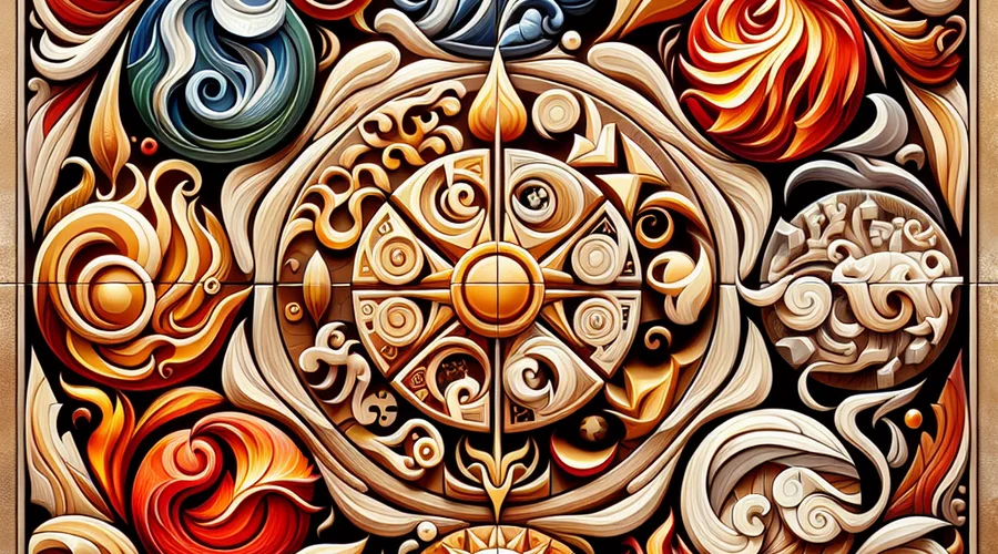 Elemental symbols representing Ningning&rsquo;s captivating energy and authenticity.